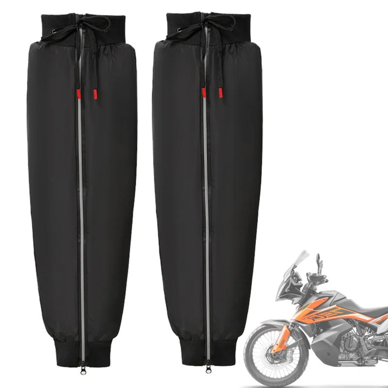 

Motorcycle Winter Knee Brace Safe Knee Warmers with Reflective Zipper Motorcycle Scooter Leg Protectors Warm Motocross Knee Pads