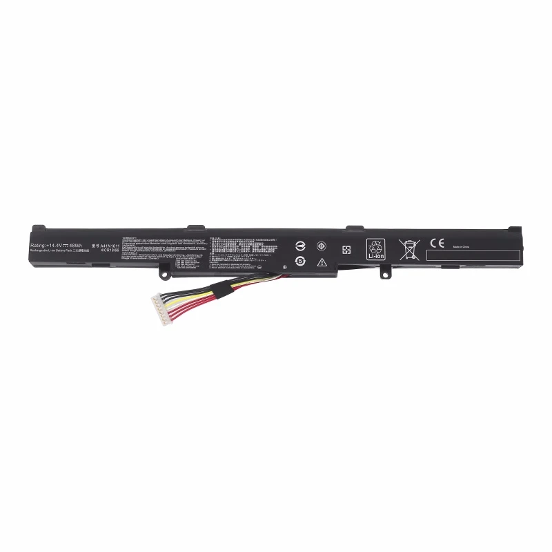 A41N1611 14.4V 48WH Laptop Battery For ASUS ROG GL553 GL553VD GL553VE GL553VW A41LK5H A41LP4Q GL553VW-2D OB110-00470000