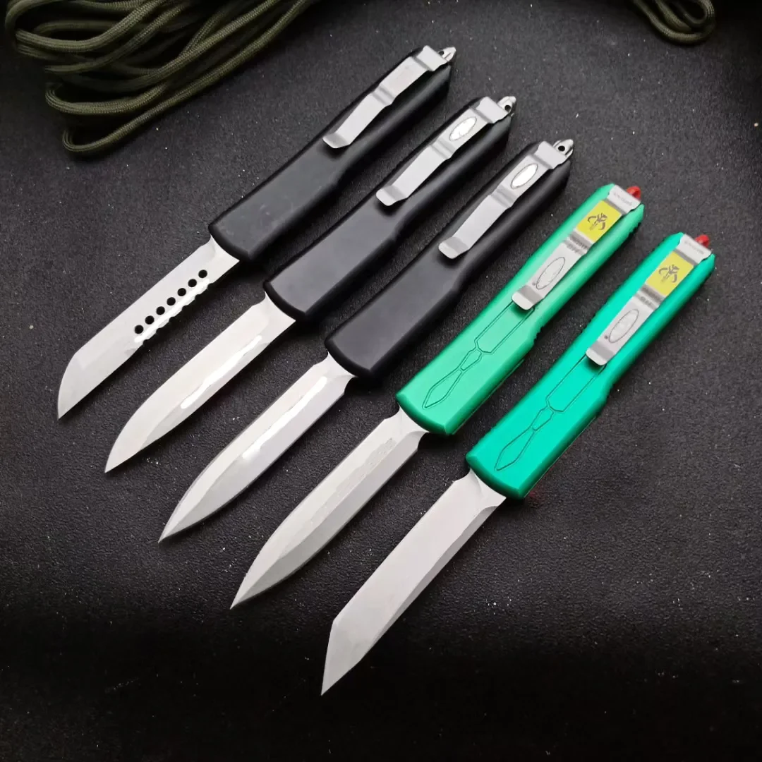 

Тактический боевой нож Bounty Hunter UT85 AU TO Knife 3,464 дюйма, лезвие из стали D2, рукоятка из авиационного алюминия T6061, для активного отдыха