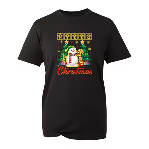 Snowman Christmas T Shirt Funny Day Santa Candy Xmas Top