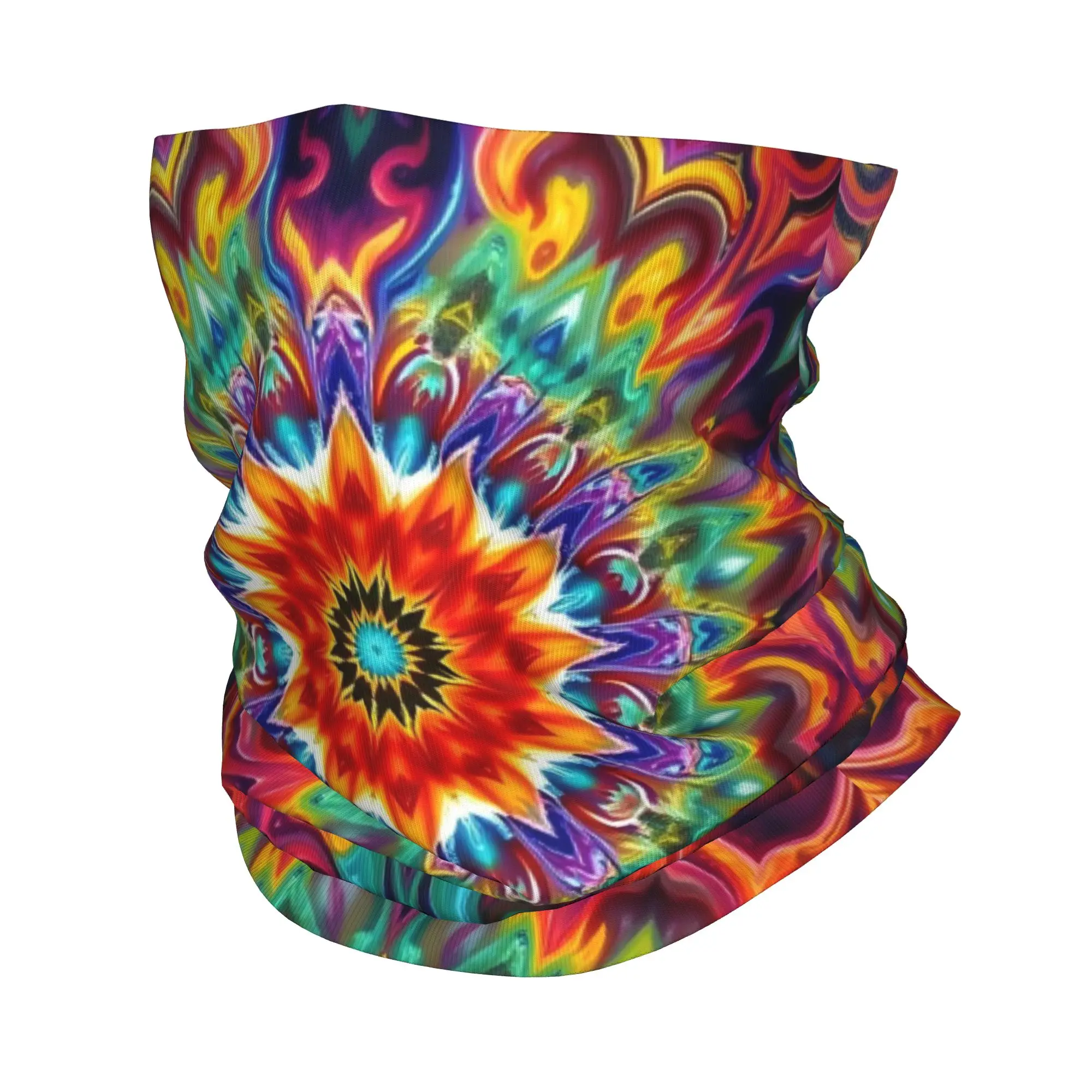 

Mandala Winter Headband Neck Warmer Women Men Ski Running Tube Scarf Charming Flower Colorful Floral Pattern Face Bandana Gaiter