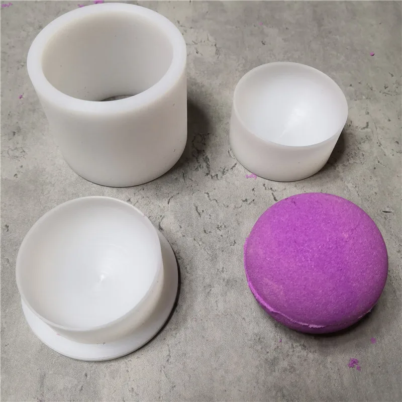 2.5inch 6.35cm diameter  round  doughnuts  ball solid  shampoo press bar mold bath bamb mold