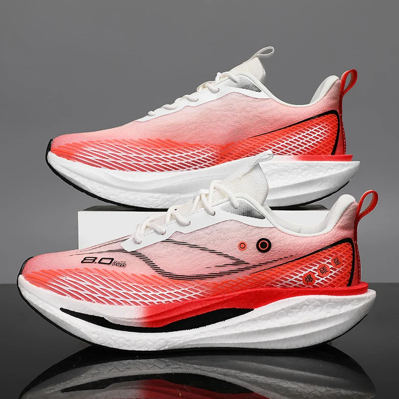 

Men's sports shoes, lightweight carbon plate racing running shoes, winter shock absorption, anti slip, wear-resistant, breathabl