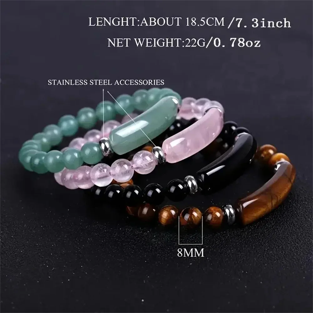 1 Stück Heilung handgemachtes Steinarmband Türkis Natürlicher Malachit Edelstein Kristall Raues Armband Körper Energie Yoga – Detail 2