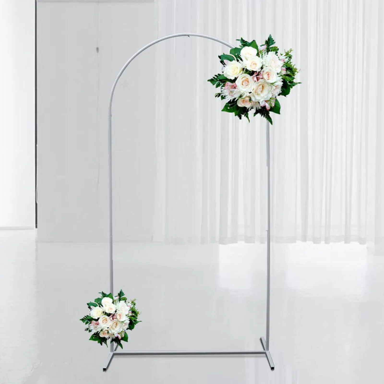 Imagem -04 - Metal Wedding Arch Backdrop Frame Flower Stand para Party Decor Balão Decoração Fontes de Jardim 2x1m