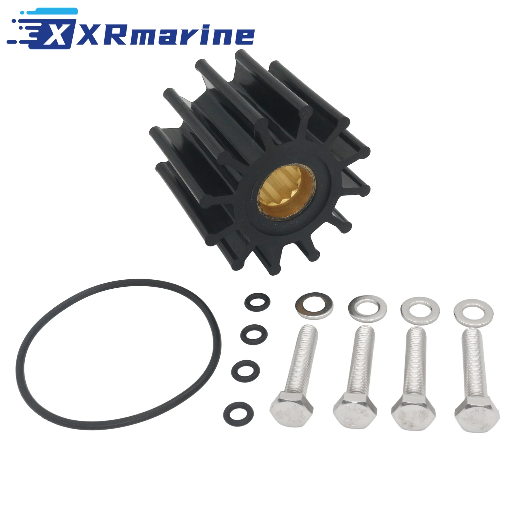 Sea Water Pump Threaded Impeller Repair Kit Compatible with Volvo Penta 21700445