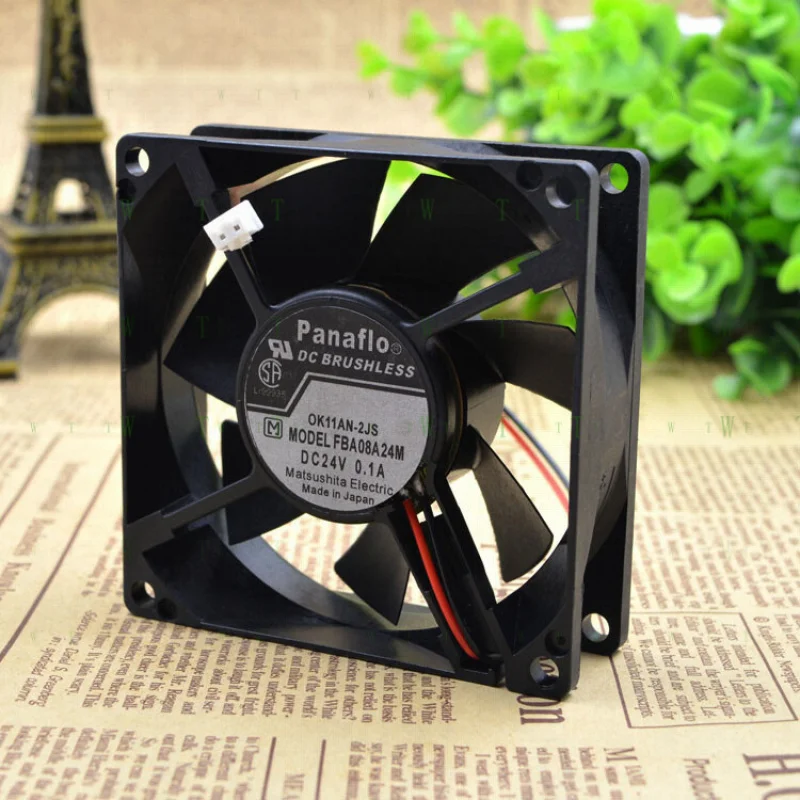 H  Panaflo FBA08A24M 8025 8 cm 24V 0.1A inverter / server cooling fan