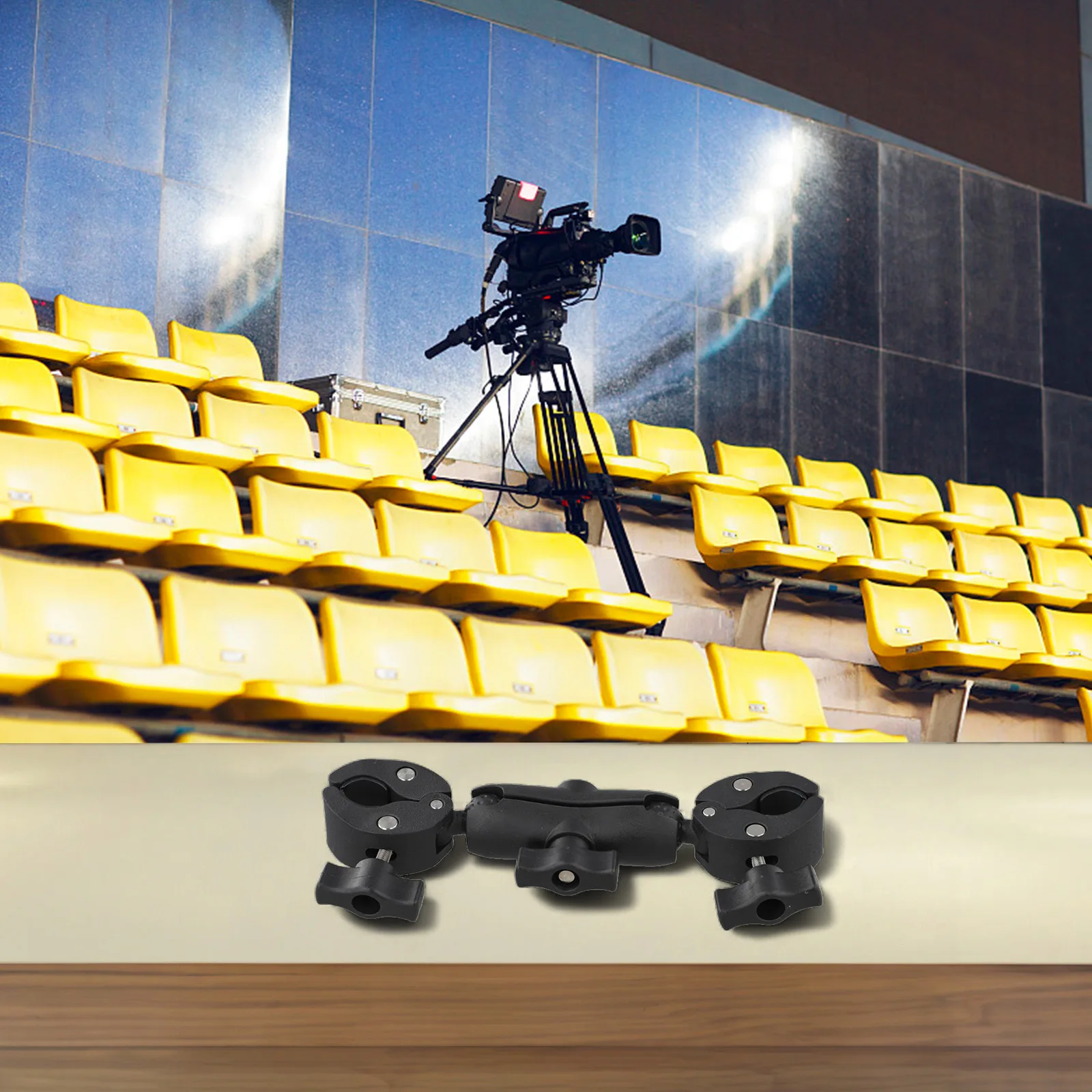 Camera Mount Crab Plier Clip Double Ball Head Secure Attachment Easy Installation Professional Use Dual Positioning