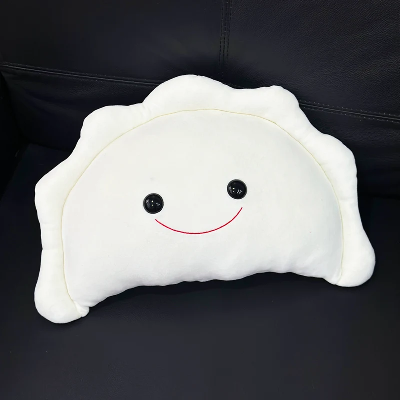 Hot Cute Polish Dumplings Plush Toy Delicious Food Pillow Bedhead Sofa Bedroom Cushion Dormitory Bed Backrest Gift For Friend