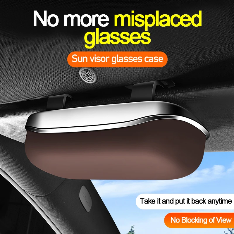 Car Glasses Clip Holder, Sun Visor Sunglasses Storage Box, Car Interior Accessories, Suitable for Lada Samara, Largus, Niva Legend, Riva