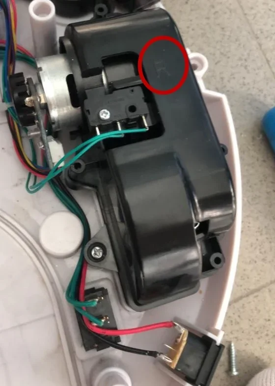 Motor de roda para aspirador robô Midea VCR03 Robótico Peças de roda Acessórios de montagem