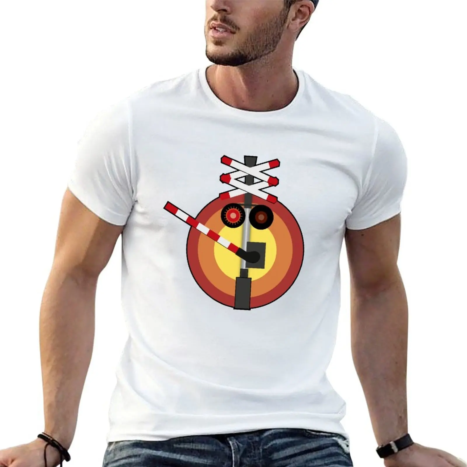 

Level Crossing T-Shirt t shirts for man slim fit man t shirts cotton T-Shirt