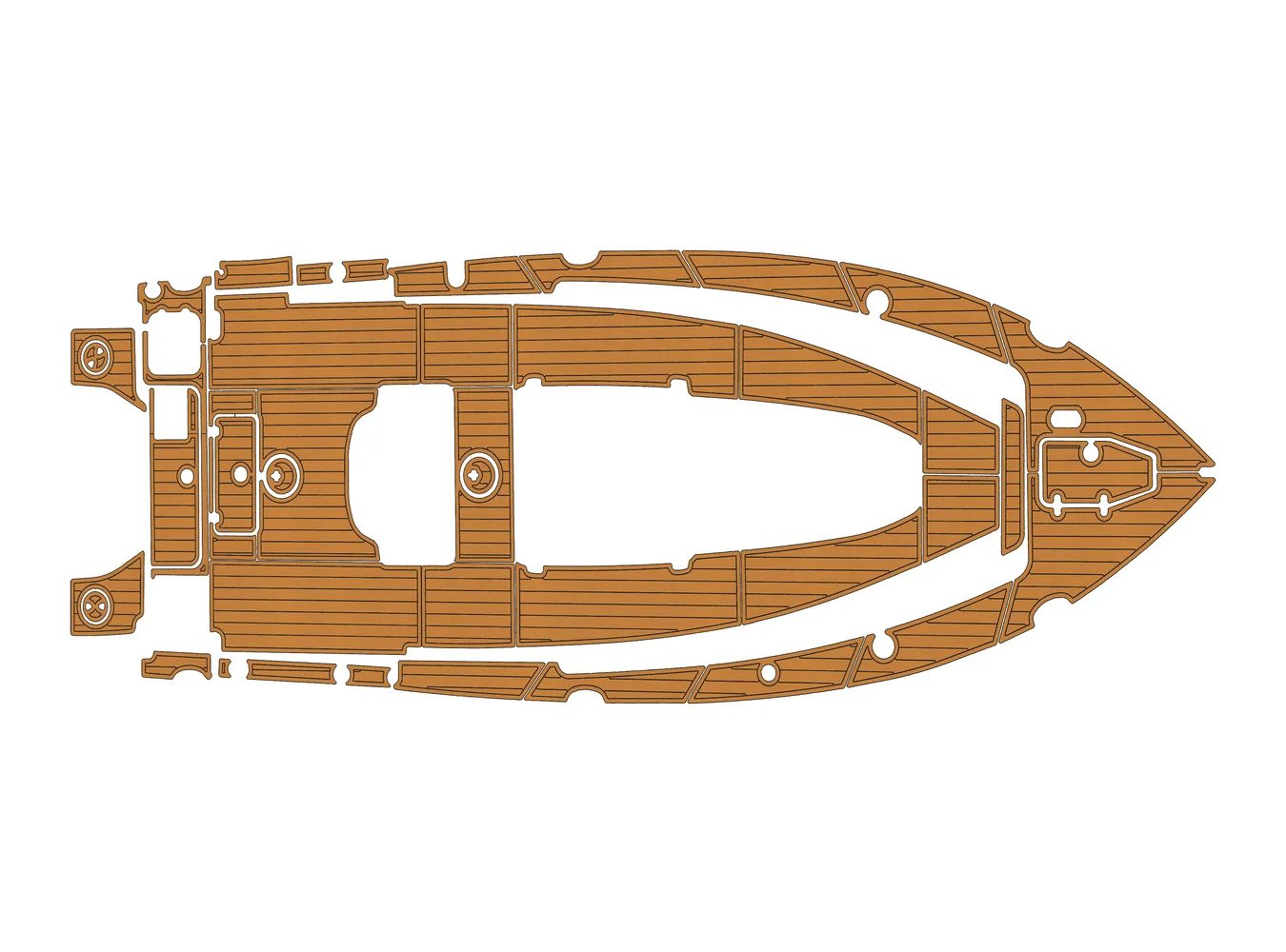 

2018-2023 Sea Hunt 27 Game Fish CB 1/4 "6 мм Eva Faux Teak Deck Рыболовная лодка Мотоцикл Hurts сувенир Нескользящий коврик Морской пол
