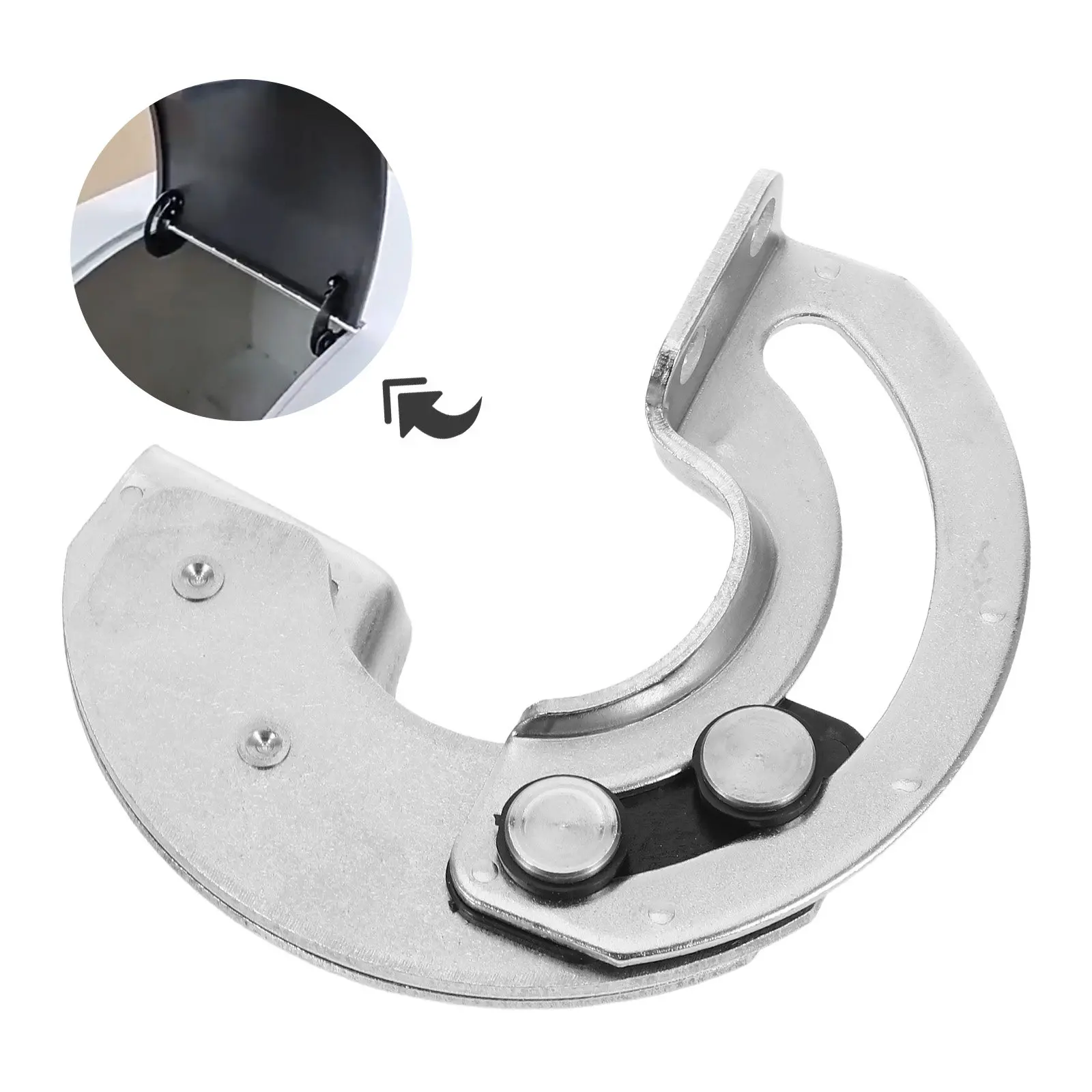 2Pcs Stainless Steel Heavy Duty Concealed Hinges Cabinet Door Hidden Hinges 180 Degree Limit Industrial Sliding Door Hardware