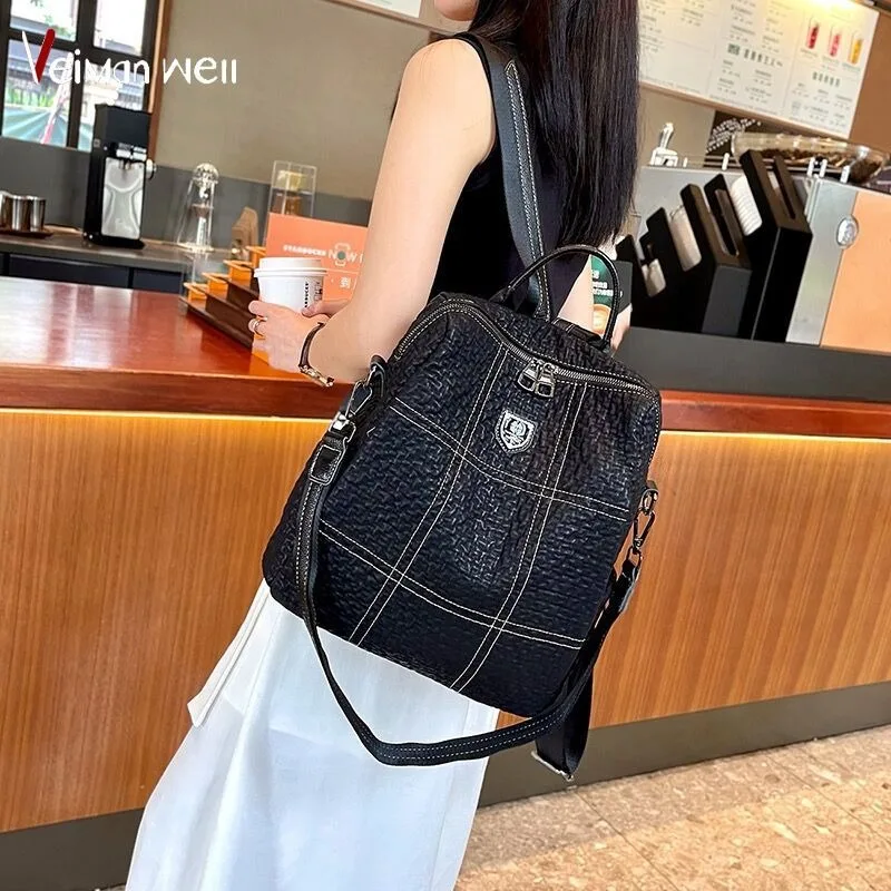 

Backpack New Internet celebrity fashion women travel backpack Large capacity go out schoolbag Exquisite simple leisure trend