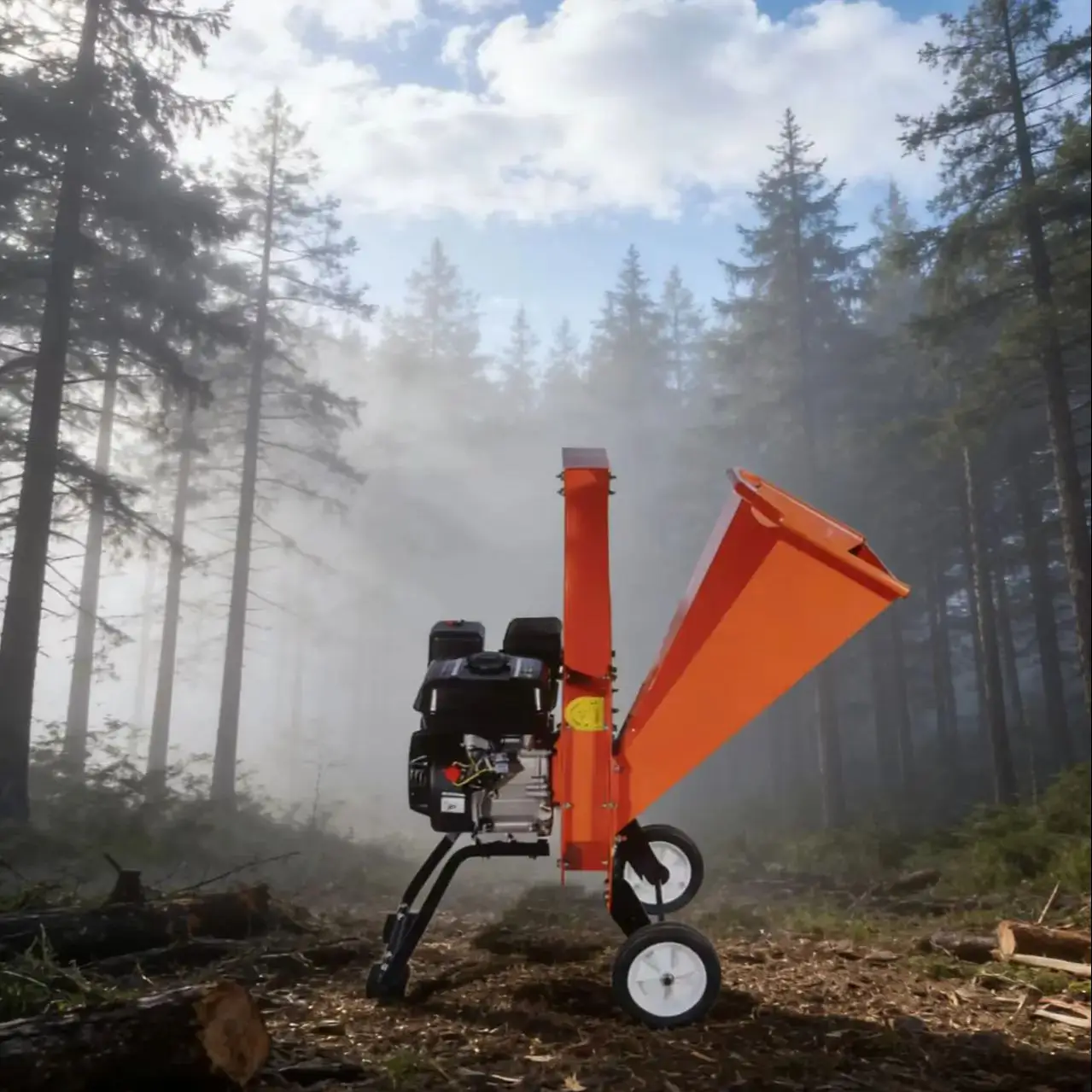 

Customized School Campus Wood Chipper, Safe & Easy Operation Homestay Garden Wood Chipper, Beautiful & Practical
