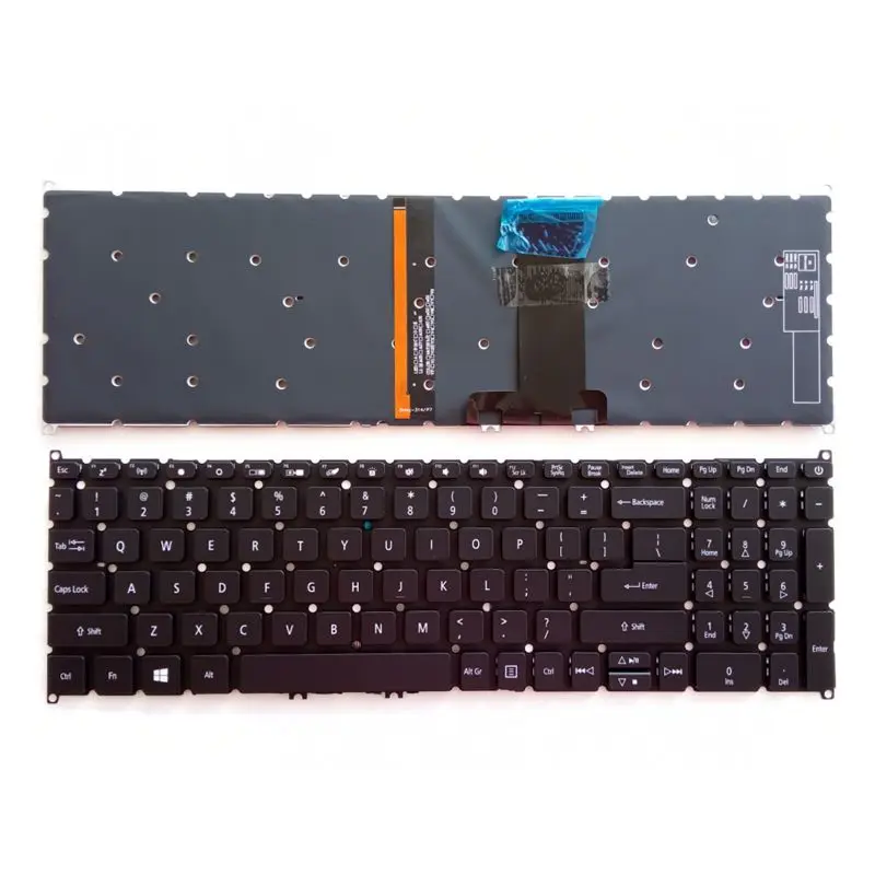 US Laptop Keyboard for ACER A317-51/51G/51K A715-41G/74G/54G/75G N19C2 N19C5