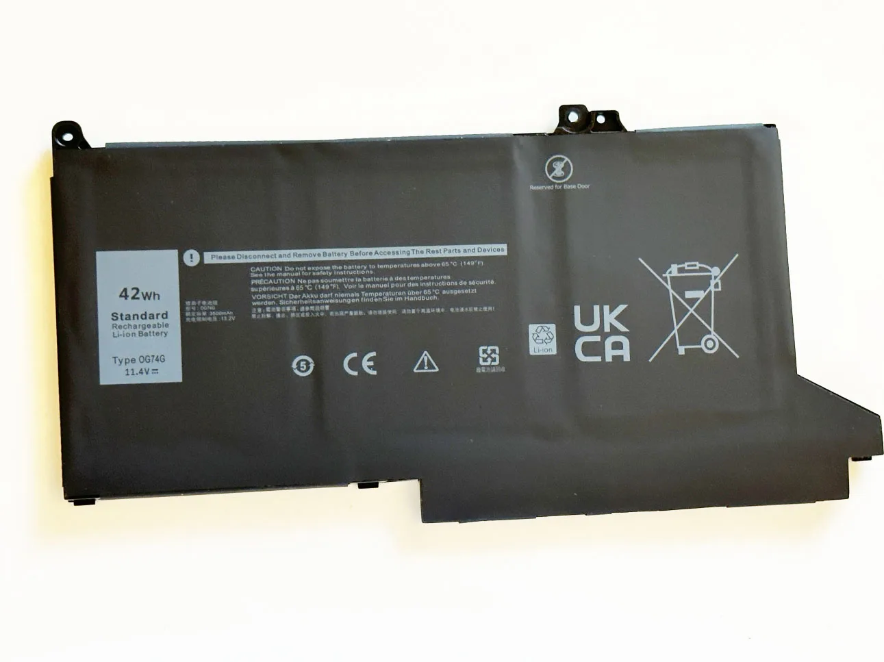 SeagullStar NEW 0G74G Laptop Battery for Dell Latitude 5300 5310 7300 7400 Series Notebook OG74G 02PFPW 11.4V 42Wh 3500mAh