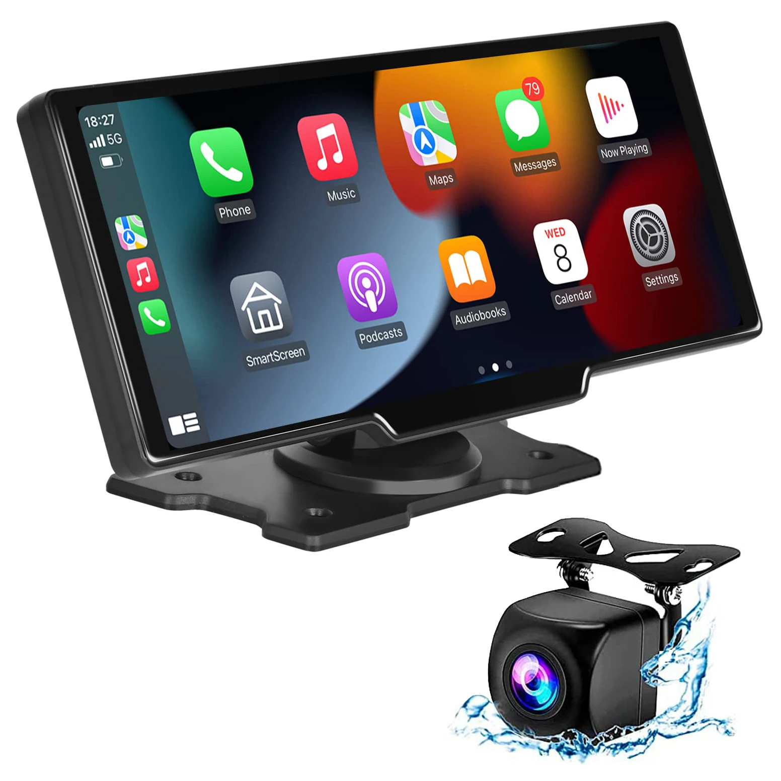 Universal  10.26 Inch Tablet Wireless Carplay Screen Android Auto Car Stereo Portable GPS Navigation Player Dashboard