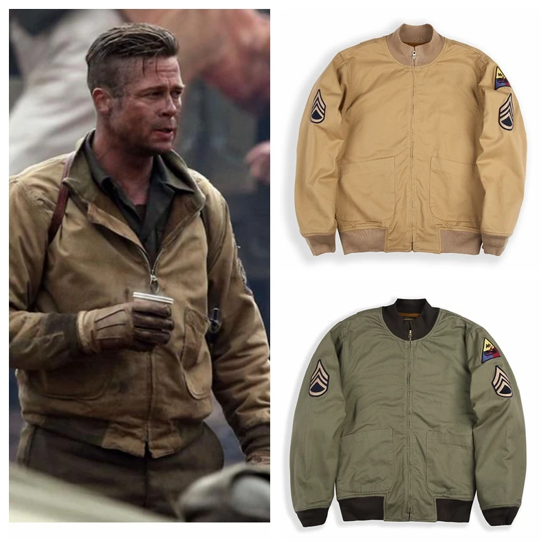 

Винтажная американская мужская куртка-бомбер с воротником-стойкой, универсальная, утепленная, из хлопка, с длинными рукавами, теплая