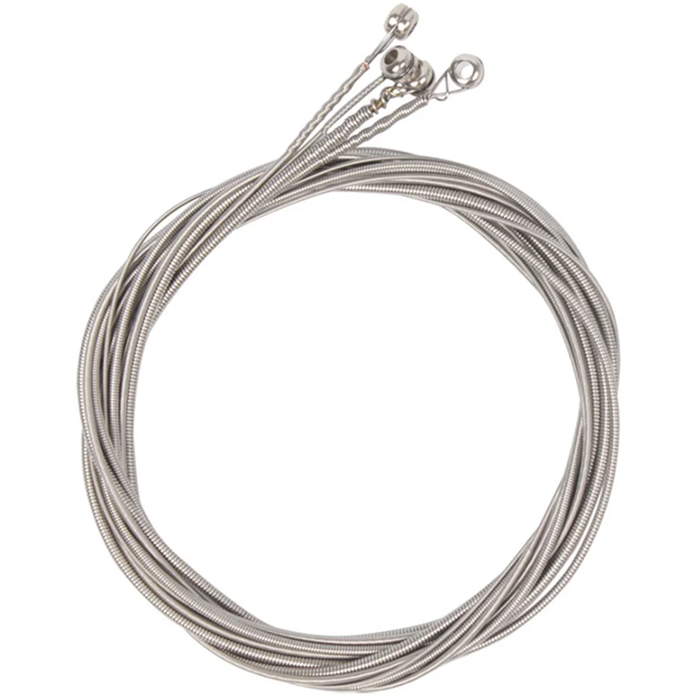 

4pcs Electric Bass Strings Hexagonal Steel Core Durable Long Lasting Universal Bass Accessories Strings For Instruments