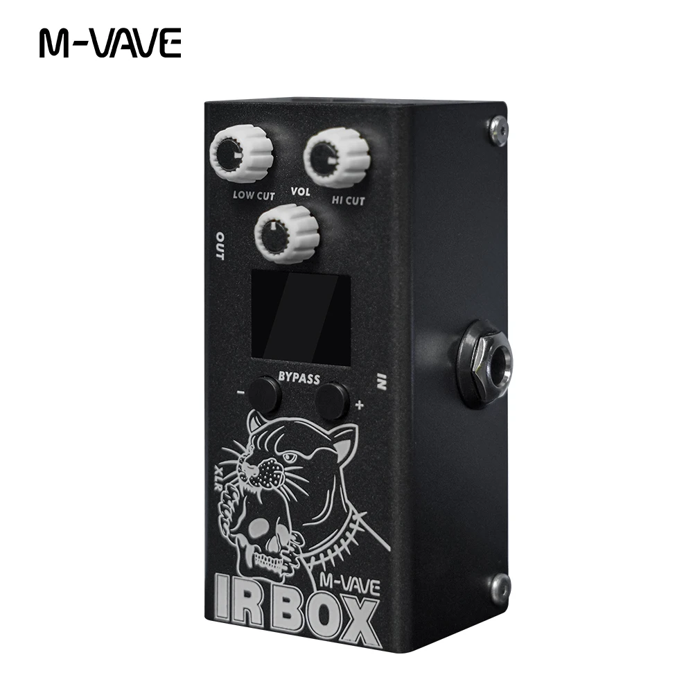 Pedal de guitarra M-VAVE, caja IR con 25 armarios de guitarra, 7 armarios de bajo, importación IR de usuario, EQ de 9 bandas, True Bypass, Control de sincronización por aplicación