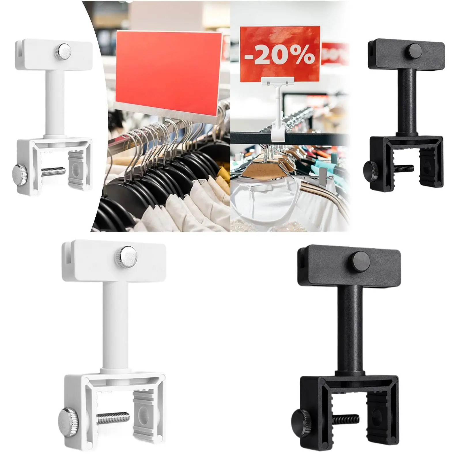 

Sign Holder Clamp Multipurpose Merchandise Signs for Exhibition Office Sale