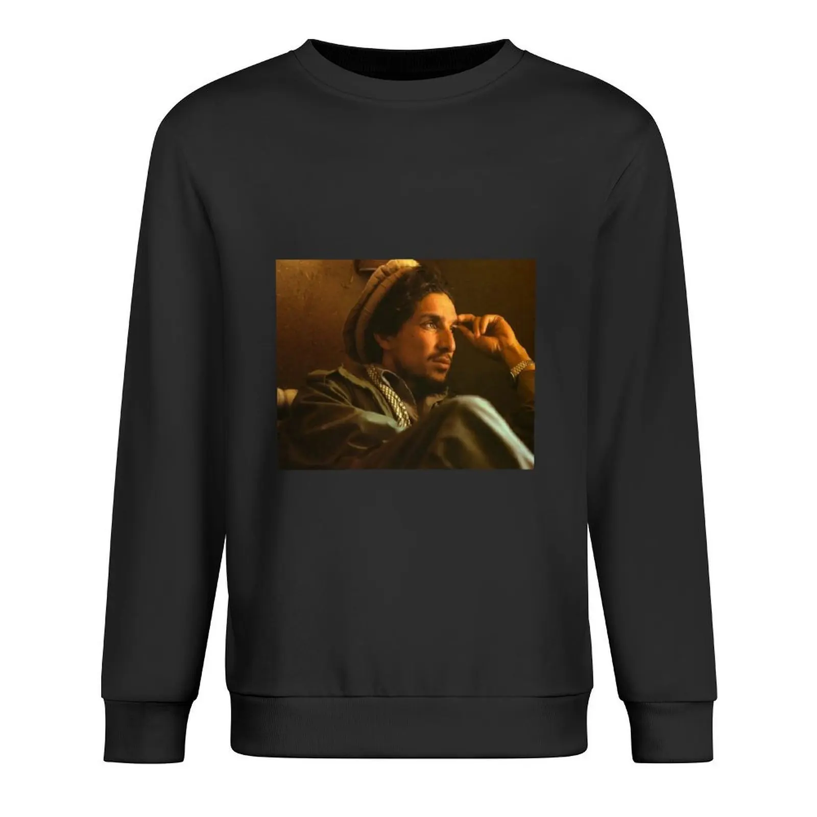 

Deep In Thought Ahmad Shah Massoud Pullover anime clothes mens designer clothes tracksuit mens clothing pullover