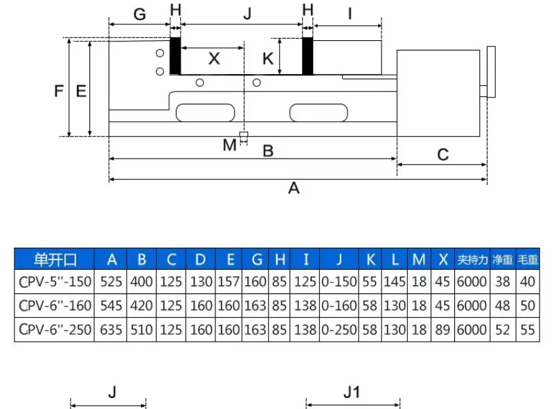 แม่แรงไฮดรอลิกแบบเปิดสองด้าน MC สำหรับงาน CNC แม่แรงไฮดรอลิกแบบปลายแบน DPV-5 นิ้ว แม่แรงแบบยึดมุมคงที่สองสถานี