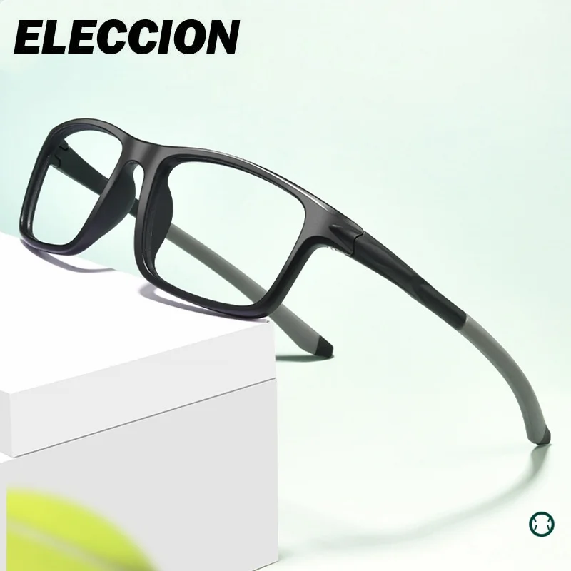 ELECCION Sport Glasses Men Fashion Eyewear Optical Frame for Myopia Glass Prescription Recipe Customize Lens Spectacle Male
