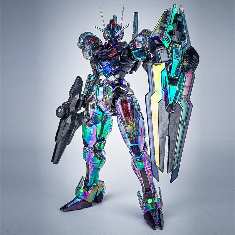 KL FM 1/100 Laser Holographic Style Aerial Mech Assembly Model Kits Action Figures Boy Toy Desktop Decoration Doll Collectibl