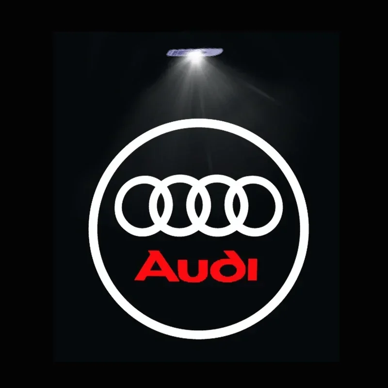 2er-Set Laser-Projektor Geister-Schatten-LED-Türbegrüßungslicht für Audi Q7 Q3 Q5L Q2L S4 S5 S6 S7 S8 A6L A4L A3 A4 A7 A5 RS3 RS4