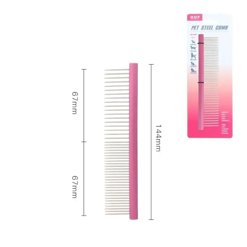Stainless Steel Pins Pet Comb Light Aluminum Hair Removal Cleaning Hair Trimmer Brush Dog Grooming Comb Dogs/Cats
