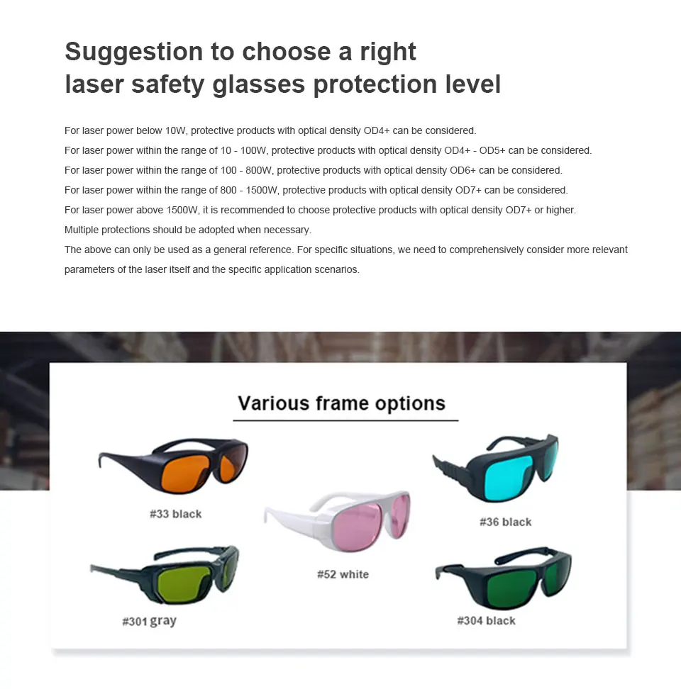 LaserPair OD8+ DIN4 Laserschutzbrille 900–1100 nm – hoher Schutz für Faserlaser und Handlaserschweißen – Detail 7