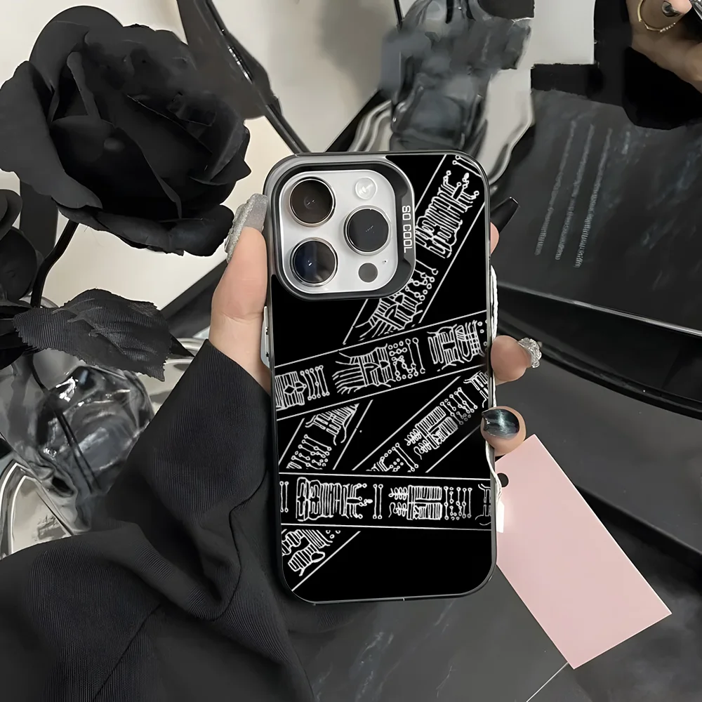 

Cool J-Jujutsu Anime K-Kaisen Phone Case For iPhone 16 15 14 13 12 11 Pro Max Grey Black Matte Laser Metallic Aurora Funda
