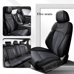 Custom Car Seat Covers For Volvo V40 V60 XC60 C30 S60 S90 360 ° Surround 100% Fit Suede+Leather Auto Interior Accesorios 차량용품