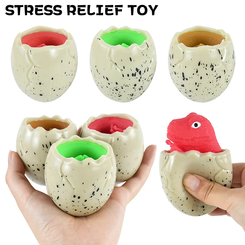 

1/3pcs Dinosaur Egg Squeeze Cup Pinch Music Toy Adult Decompression Vent Hatching Egg Stake Toys Vent Ball Slow Rebound Artifact