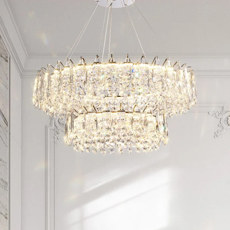 

Современная французская хрустальная люстра, роскошное освещение для спальни, подвесной светильник для гостиной, ресторана, обеденного стола