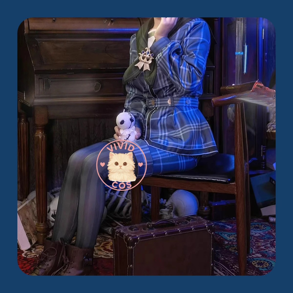 

Cosplay Costumes for The Undertaker in Identity V, Rarity -Tier Skin "Blind Spot" From Time-Rewinding Series, for Role- Playing.