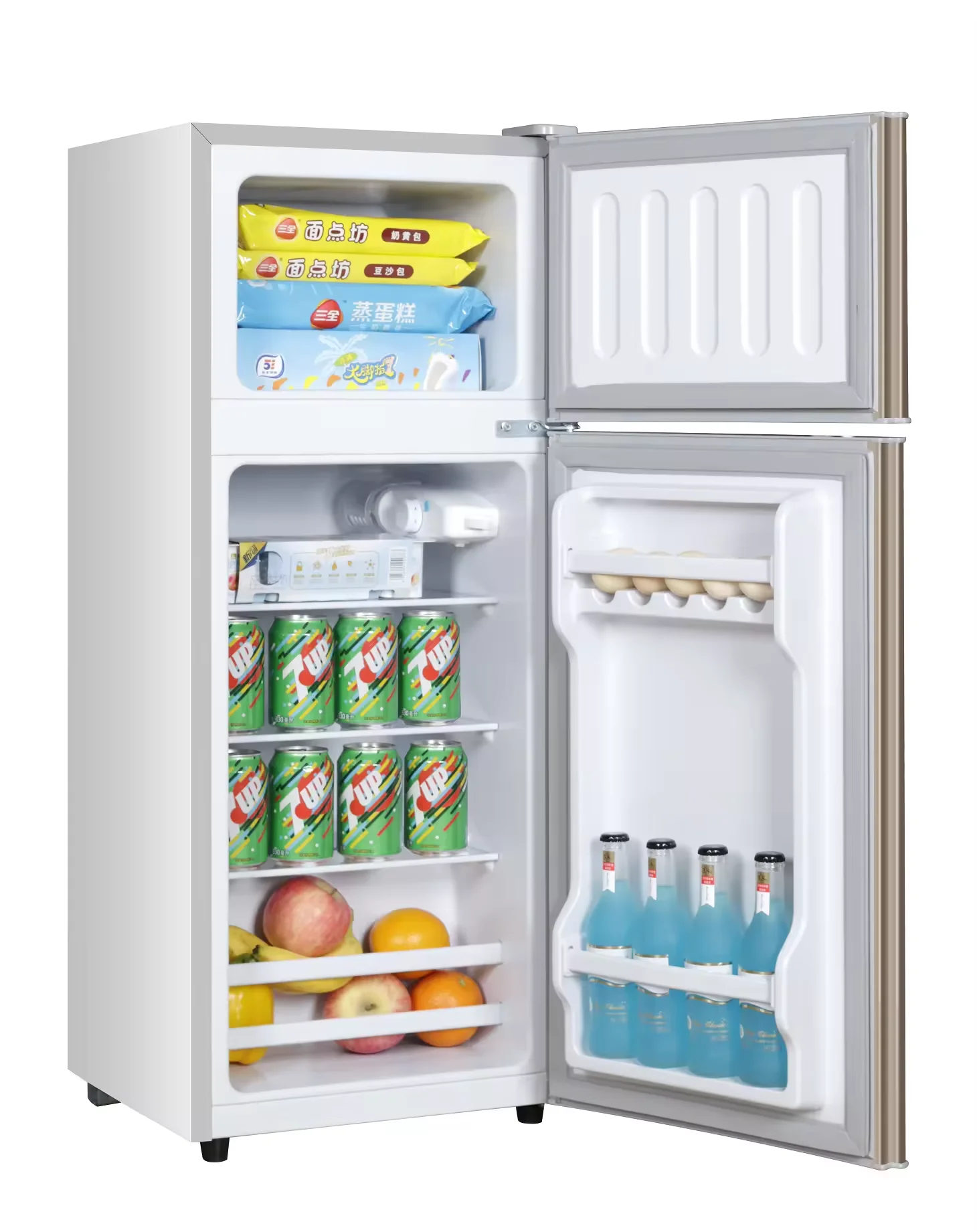 

Заводская горячая распродажа 138L двухдверный холодильник House Hold Hotel Mini Fridge