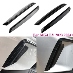 Carbon Fiber 1 Pair for MG 4 MG4 EV Mulan 2022 2023 2024 Car Front Fog Lights Lamp Cover Trim Sticker Acc.