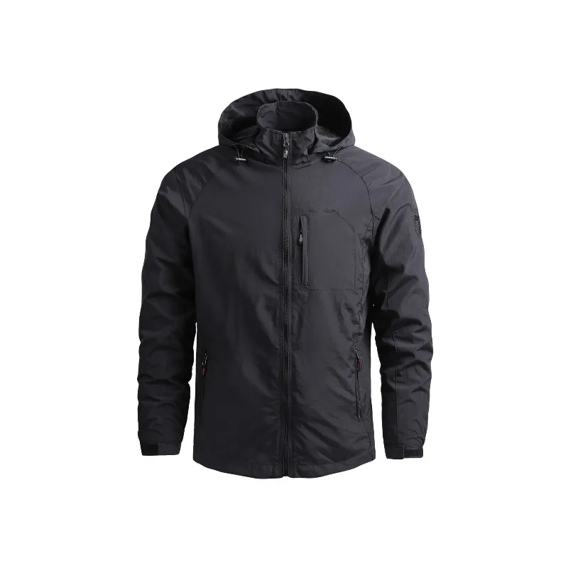 Men's Casual Jacket Stand Collar Lightweight Versatile Spring Autumn Outerwear Coat Fashion Trendy Zipper Jacket