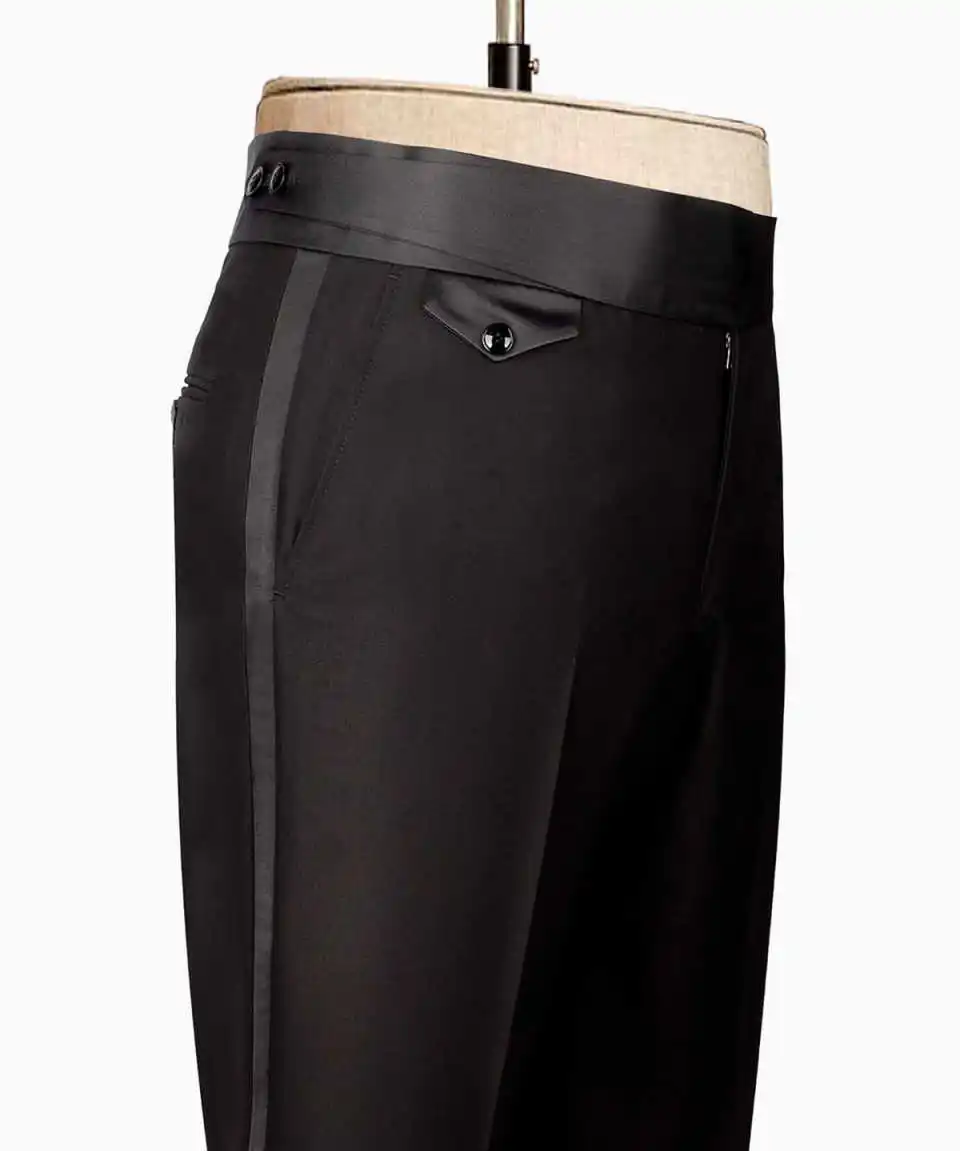 بدلة حفلة عرض أزياء بدلة زفاف للرجال كريستال 2-قطعة معطف السراويل مصممة خصيصا العريس وصيف المناسبات الرسمية حجم مخصص