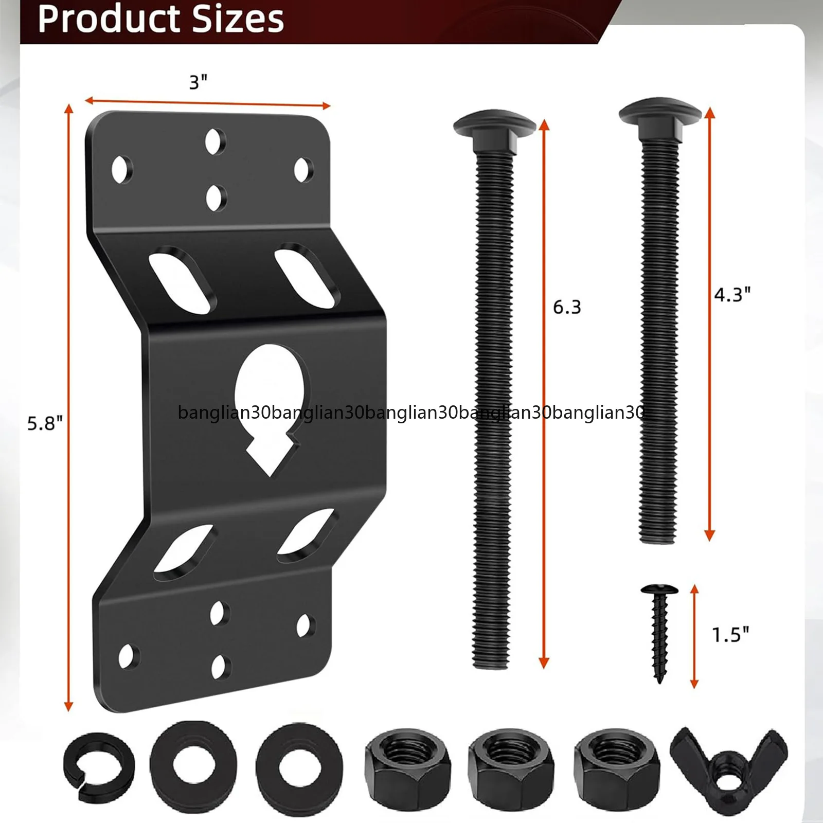 Wall Mounted Spare Tyre Mounting Bracket Upgraded for Enclosed Trailers