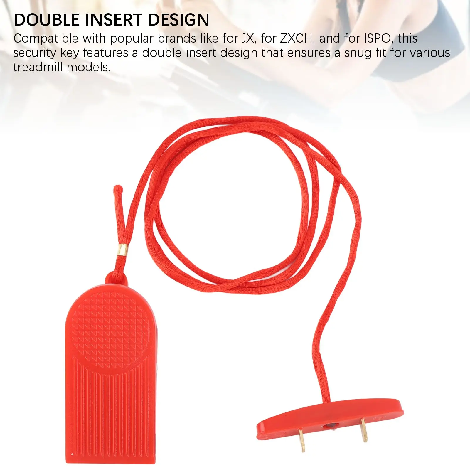 Treadmill Security Key Magnet Double Insert Running Machine Emergency Stop for JX for ZXCH for ISPO Magnet Treadmill Key