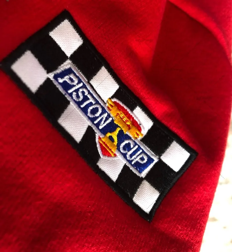 التطريز الموضة الأمريكية الجديدة جاكيتات كبيرة الحجم باللون الأحمر Harajuku Y2k زي بيسبول كاجوال فضفاض بأزرار سترة رجالية #4