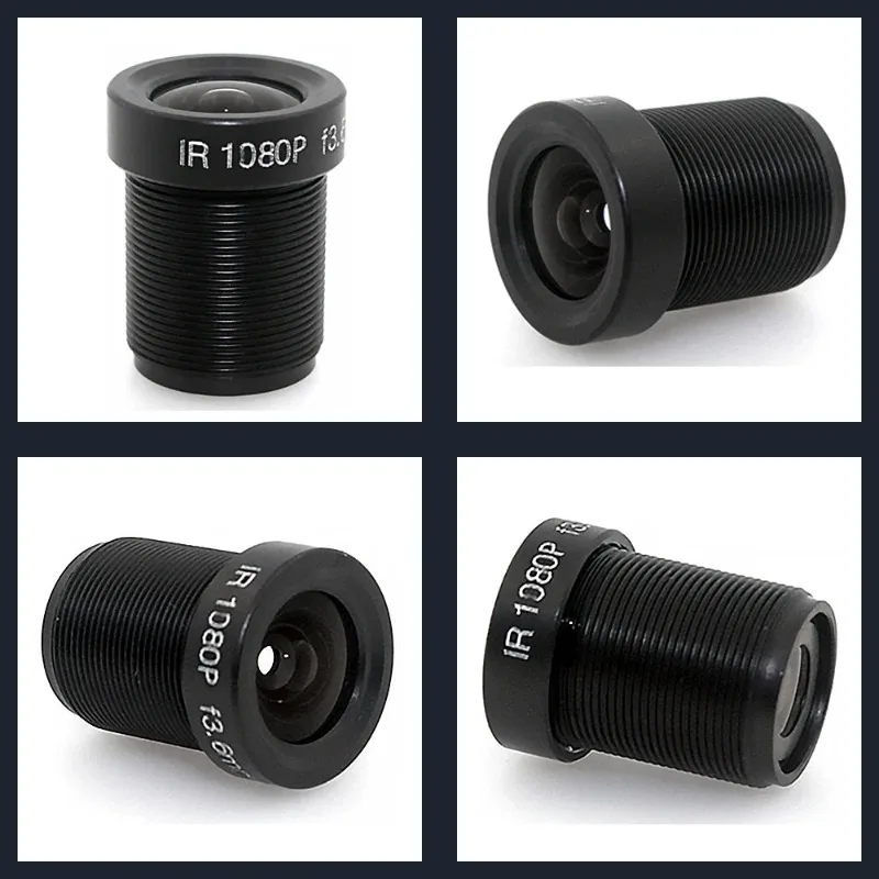 2pcs ESCAM 1080P 3.6mm CCTV LENS Security Camera Lens M12 2MP Aperture F1.8, 1/2.5\