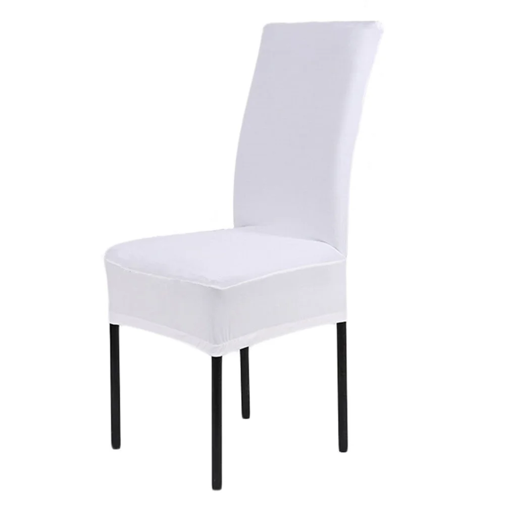 

White Chair Slipcover for Dining Room Stool Universal Stretch Cover Protect from Scratches Dirt Damage Universal Stool Cover