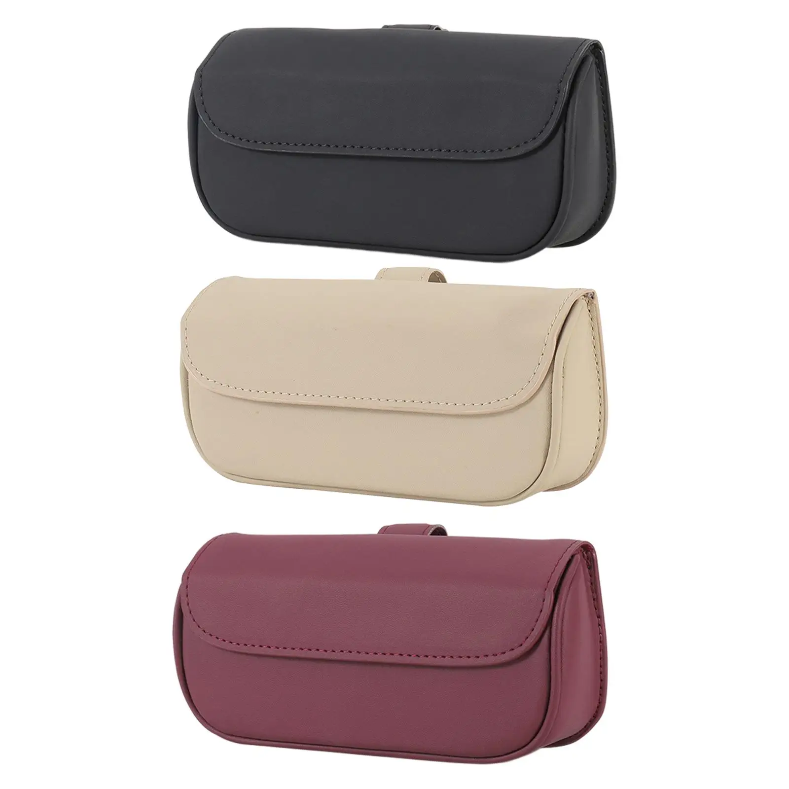 Car Visor Sunglasses Case Holder Eyeglasses Storage Box Durable 17.5x8x5cm