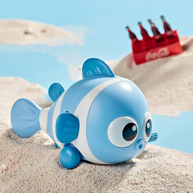 Cute Wind Up Fish Kids Educational Toy Clockwork Swimming Fish Toys For Kids Gifts Children Interactive Toys Animal Windup Toy